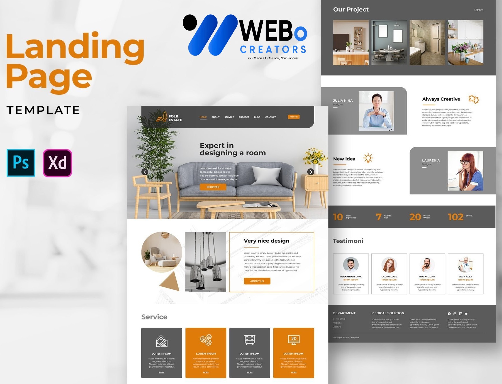 Creative Landing Page Designs, Themes, Graphic Elements for San Diego ,CA Businesses 2026