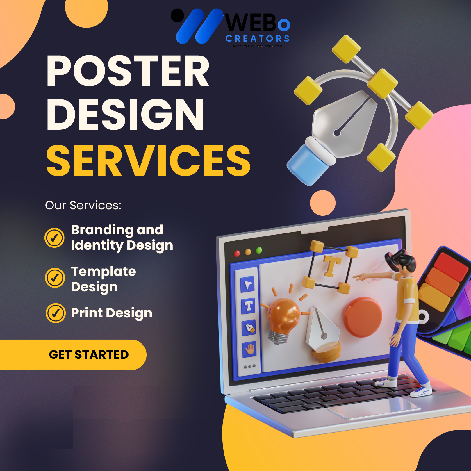 Poster Design Service | Get Powerful Advertising Poster in San Diego ,CA for Business and Events